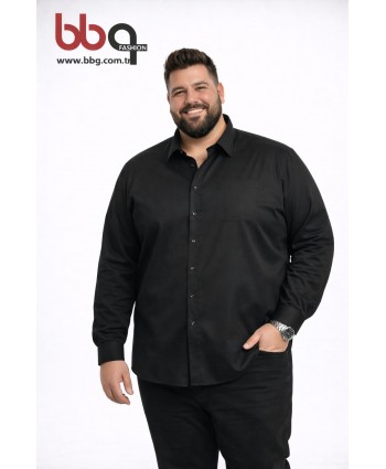 ERKEK BÜYÜK BEDEN UZUN KOLLU CEPLİ GÖMLEK-S