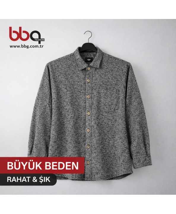 ERKEK BÜYÜK BEDEN GENİŞ KALIP ODUNCU GÖMLEK-6