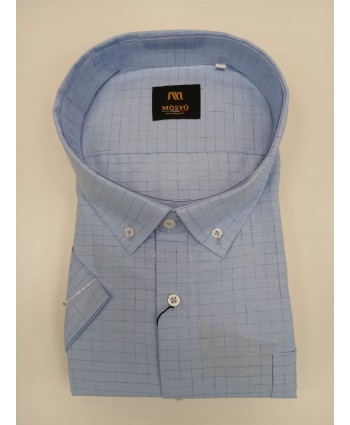  ERKEK BÜYÜK BEDEN GENİŞ KALIP CEPLİ PAMUKLU GÖMLEK