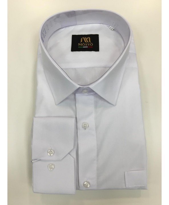 ERKEK BÜYÜK BEDEN UZUN KOLLU CEPLİ GÖMLEK-M