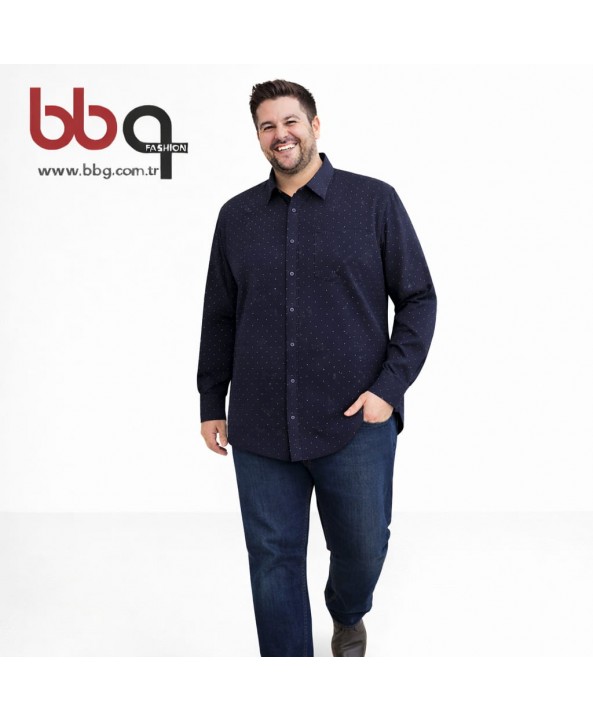 ERKEK BÜYÜK BEDEN UZUN KOLLU CEPLİ GÖMLEK-L ERKEK BÜYÜK BEDEN UZUN KOLLU CEPLİ GÖMLEK-L
