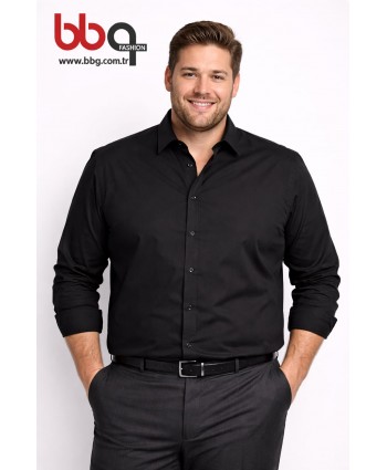 ERKEK BÜYÜK BEDEN UZUN KOLLU GÖMLEK-S