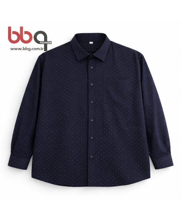 ERKEK BÜYÜK BEDEN UZUN KOLLU CEPLİ GÖMLEK-L ERKEK BÜYÜK BEDEN UZUN KOLLU CEPLİ GÖMLEK-L