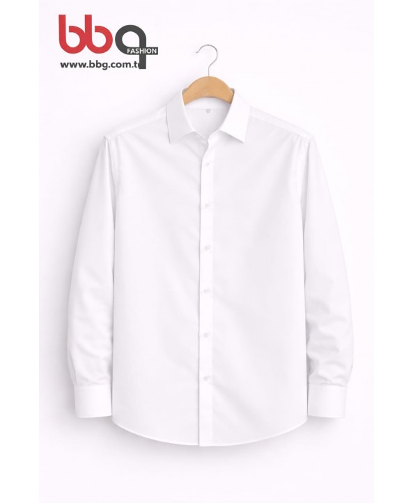 ERKEK BÜYÜK BEDEN UZUN KOLLU CEPSİZ GÖMLEK-B