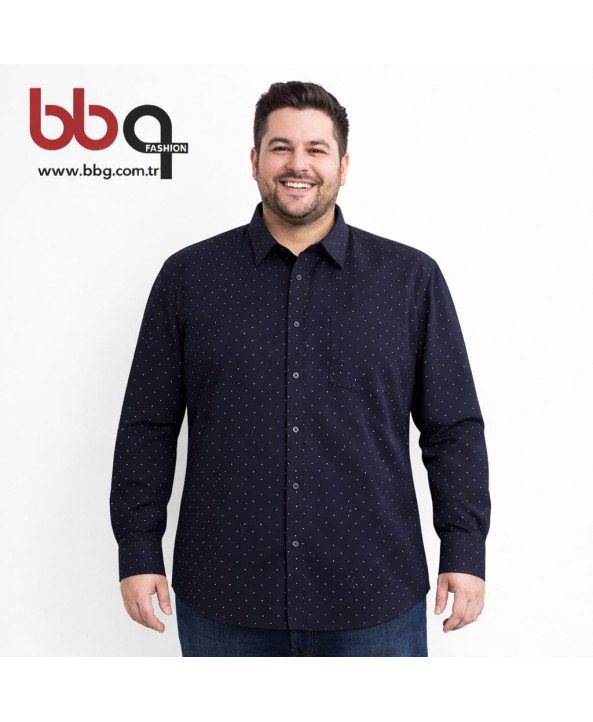 ERKEK BÜYÜK BEDEN UZUN KOLLU CEPLİ GÖMLEK-L ERKEK BÜYÜK BEDEN UZUN KOLLU CEPLİ GÖMLEK-L
