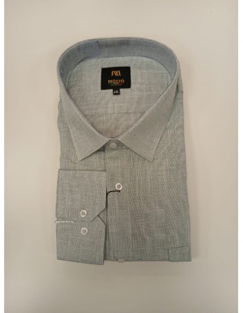 ERKEK BÜYÜK BEDEN GENİŞ KALIP CEPLİ UZUN KOLLU GÖMLEK-Y