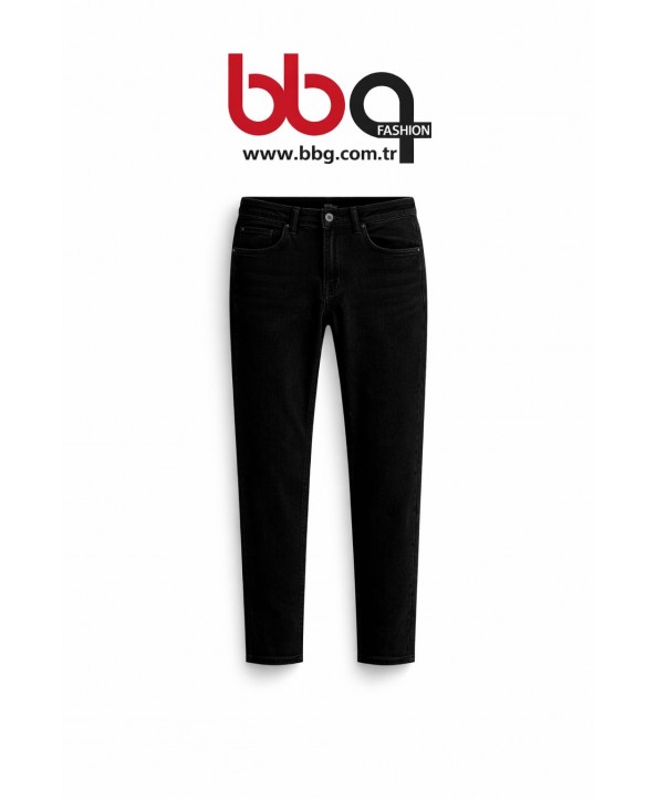 ERKEK BÜYÜK BEDEN SİYAH KOT PANTOLON