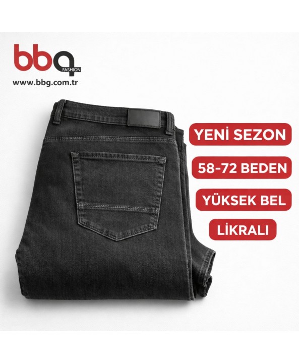ERKEK BÜYÜK BEDEN KOT PANTOLON FÜME