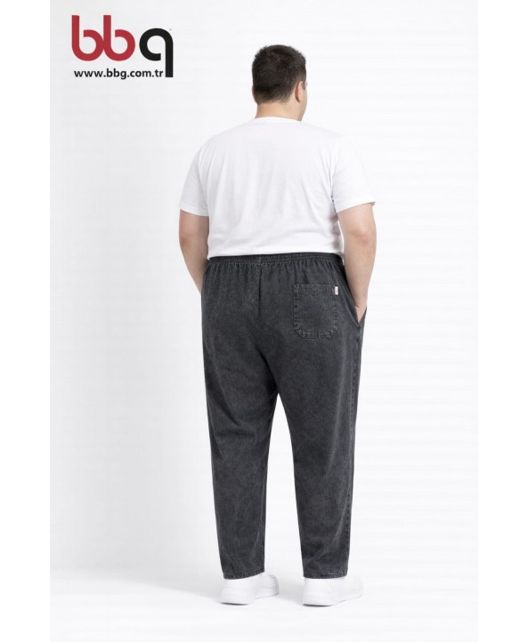 ERKEK BÜYÜK BEDEN BELİ LASTİKLİ PANTOLON