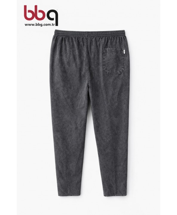 ERKEK BÜYÜK BEDEN BELİ LASTİKLİ PANTOLON