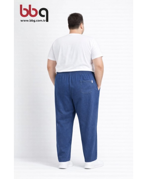 ERKEK BÜYÜK BEDEN BELİ LASTİKLİ PANTOLON