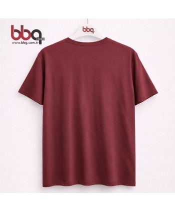 ERKEK BÜYÜK BEDEN GENİŞ KALIP BASKILI %100 PAMUK T-SHIRT-B