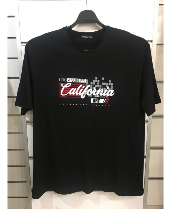 ERKEK BÜYÜK BEDEN BİSİKLET YAKA T-SHIRT-S
