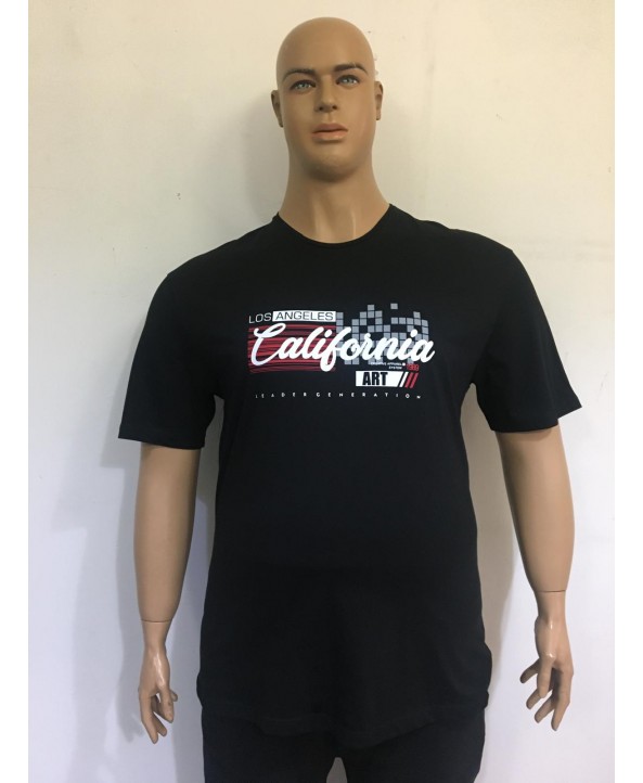 ERKEK BÜYÜK BEDEN BİSİKLET YAKA T-SHIRT-S