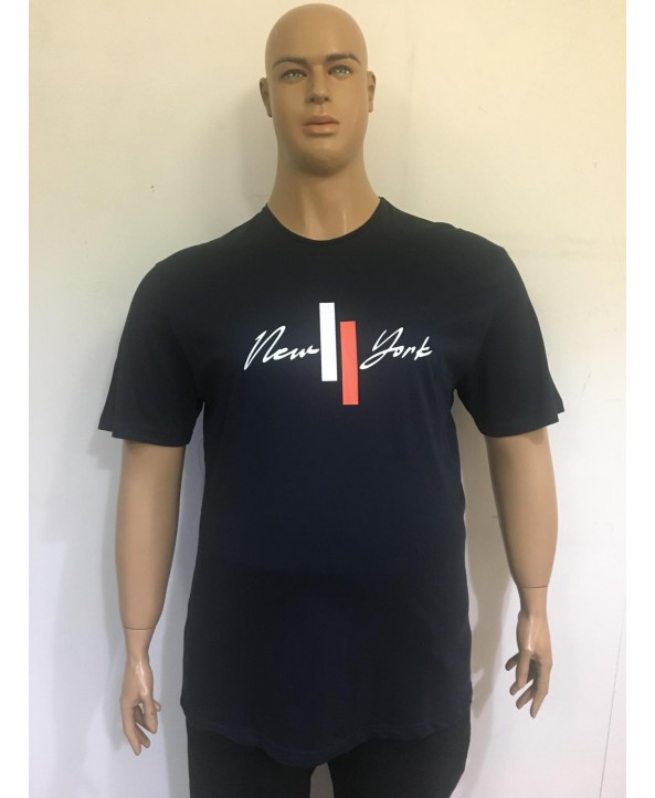ERKEK BÜYÜK BEDEN BİSİKLET YAKA T-SHIRT-L