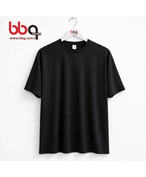 ERKEK BÜYÜK BEDEN GENİŞ KALIP YUVARLAK YAKA T-SHIRT-S