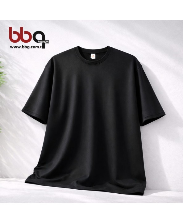 ERKEK BÜYÜK BEDEN GENİŞ KALIP YUVARLAK YAKA T-SHIRT-S
