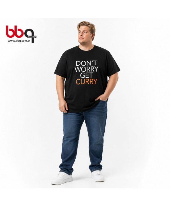 ERKEK BÜYÜK BEDEN GENİŞ KALIP % 100 PAMUK T-SHIRT-S