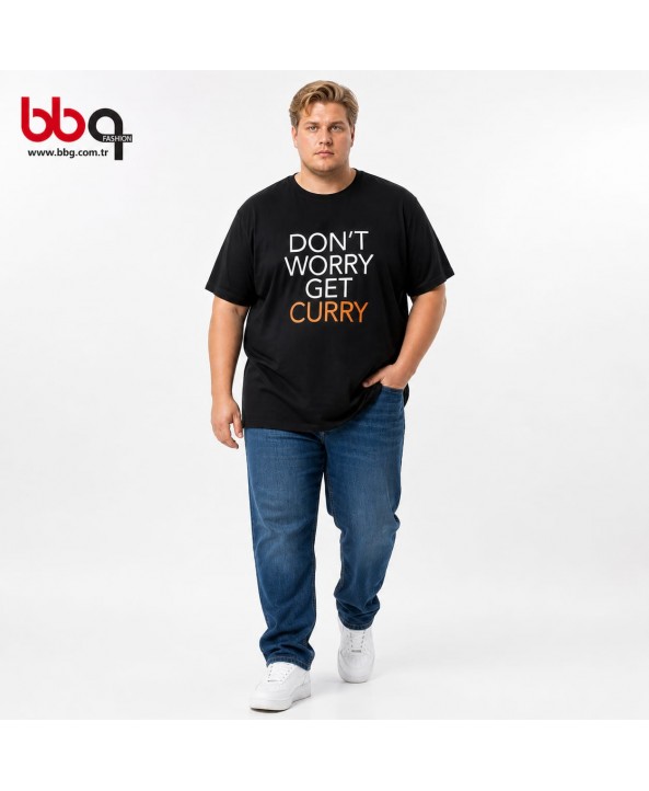 ERKEK BÜYÜK BEDEN GENİŞ KALIP % 100 PAMUK T-SHIRT-S
