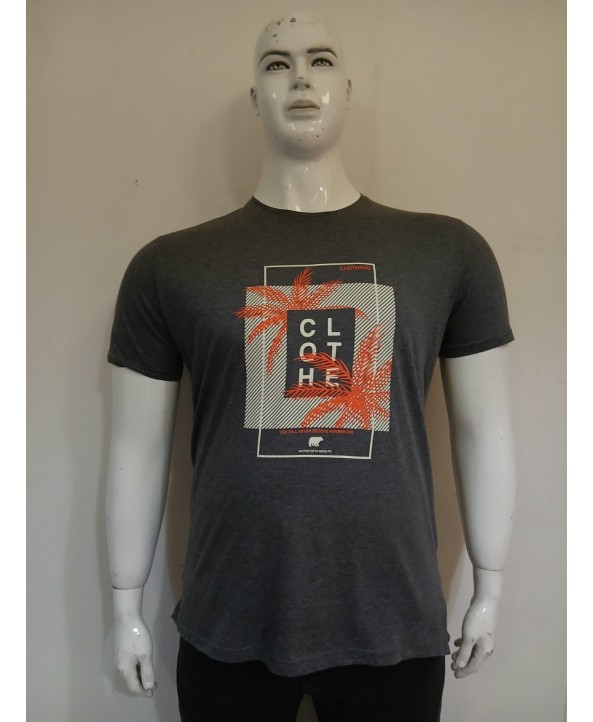 ERKEK BÜYÜK BEDEN GENİŞ KALIP BASKILI T-SHIRT-2