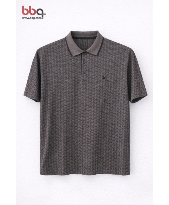  ERKEK BÜYÜK BEDEN GENİŞ KALIP POLO YAKA T-SHIRT-K