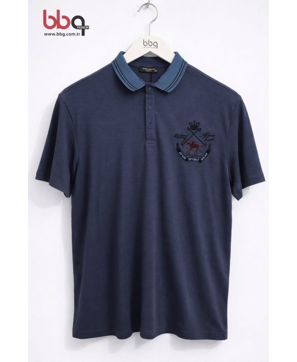  ERKEK BÜYÜK BEDEN GENİŞ KALIP POLO YAKA T-SHIRT