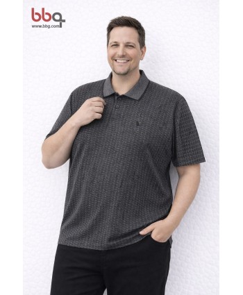 ERKEK BÜYÜK BEDEN GENİŞ KALIP POLO YAKA T-SHIRT-G