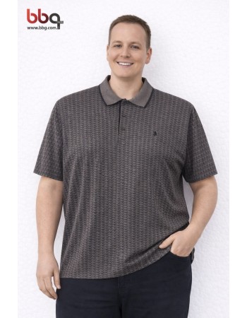  ERKEK BÜYÜK BEDEN GENİŞ KALIP POLO YAKA T-SHIRT-K