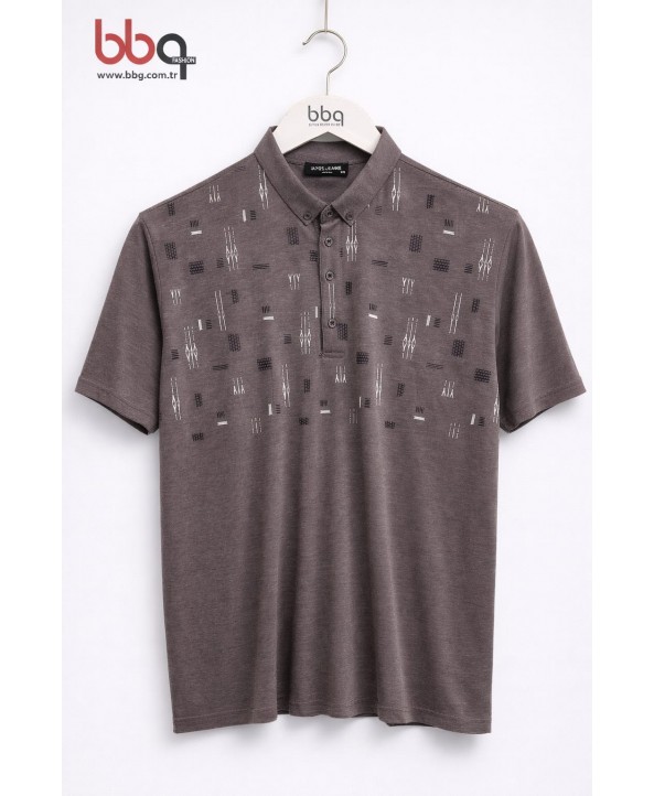 ERKEK BÜYÜK BEDEN GENİŞ KALIP POLO YAKA T-SHIRT-K